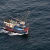 Tàu đánh bắt hải sản trên vùng biển Phú Quốc, tỉnh Kiên Giang. (Ảnh: Ngọc Hà/TTXVN)