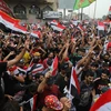 Người biểu tình tập trung tại quảng trường Tahrir ở Baghdad, Iraq, ngày 25/10/2019. (Ảnh: THX/TTXVN)