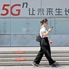  Các hãng viễn thông hàng đầu Trung Quốc đã triển khai công nghệ 5G. (Ảnh: THX/TTXVN)