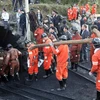 Lực lượng cứu hộ làm nhiệm vụ trong một vụ nổ mỏ than ở Trung Quốc. (Nguồn: EPA)