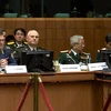 Thượng tướng Nguyễn Chí Vịnh tại Hội nghị Hội nghị Tư lệnh Quốc phòng Liên minh châu Âu (EU) ở Brussels, Vương quốc Bỉ. (Ảnh: Đức Hùng/Vietnam+)