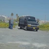 Chiếc xe van bị tình nghi hoạt động gián điệp thuộc sở hữu của một sỹ quan tình báo Israel. (Nguồn: timesofisrael.com)