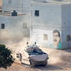 Một mẫu xe tăng được trang bị công nghệ mới tại căn cứ quân sự ở Elkayim, miền Bắc Israel ngày 4/8/2019. (Ảnh: AFP/TTXVN)