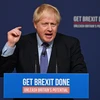 Thủ tướng Anh Boris Johnson phát biểu tại Telford, ngày 24/11/2019. (Ảnh: AFP/ TTXVN)