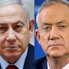 Thủ tướng Israel Benjamin Netanyahu (trái) và lãnh đạo đảng Xanh-Trắng Benny Gantz. (Ảnh: AFP/TTXVN)