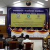 Toàn cảnh Hội thảo khoa học quốc tế Phật giáo Việt Nam tại Lào. (Ảnh: Phạm Kiên-Thu Phương/TTXVN)