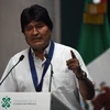 Cựu Tổng thống Bolivia Evo Morales tại cuộc họp báo ở Mexico City, Mexico ngày 13/11/2019. (Ảnh: AFP/TTXVN)