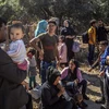 Người tị nạn trên đảo Lesbos, Hy Lạp ngày 1/10/2019. (Ảnh: AFP/TTXVN)