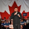 Lãnh đạo đảng Bảo thủ Canada Andrew Scheer trong cuộc vận động tranh cử tại Richmond B.C ngày 20/10/2019. (Ảnh: AFP/TTXVN)