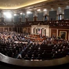 Toàn cảnh phiên họp Quốc hội Mỹ tại Washington, DC. (Ảnh: AFP/TTXVN)