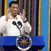 Tổng thống Philippines Rodrigo Duterte phát biểu tại Manila ngày 22/7/2019. (Ảnh: AFP/ TTXVN)