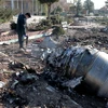 Mảnh vỡ máy bay của hãng hàng không Ukraine rơi gần thủ đô Tehran, Iran. (Ảnh: THX/TTXVN)