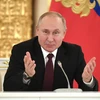 Tổng thống Nga Vladimir Putin tại Điện Kremlin ở Moskva, Nga. (Ảnh: AFP/TTXVN)