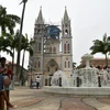 Nhà thờ Malabo được xây dựng theo phong cách tân gothic từ năm 1897-1916, một trong những điểm thu hút khách du lịch chính của miền trung châu Phi (Ảnh: AFP)