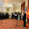 Trợ lý Ngoại trưởng Hoa Kỳ David Stilwell phát biểu tại Lễ khởi động kỷ niệm 25 năm thiết lập quan hệ ngoại giao Việt Nam-Hoa Kỳ (1995-2020). (Ảnh: Đặng Huyền/TTXVN)