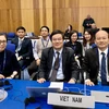 Đoàn Việt Nam tham dự Hội nghị quốc tế về an ninh hạt nhân - ICONS 2020 tại Vienna, Áo. (Ảnh: PV/Vietnam+)