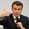Tổng thống Pháp Emmanuel Macron phát biểu tại Hội nghị An ninh Munich, Đức, ngày 15/2/2020. (Ảnh: THX/TTXVN)