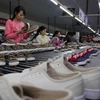 Nhiều doanh nghiệp da giày Việt Nam không dự trữ nhiều nguyên liệu. (Ảnh: TTXVN)