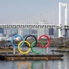 Biểu tượng Olympic tại Tokyo, Nhật Bản, ngày 29/2/2020. (Ảnh: Kyodo/ TTXVN)