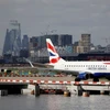 Một chiếc máy bay của British Airways tại sân bay London City, ở phía đông London ngày 16/3. (Nguồn: AFP/Getty)