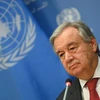 Tổng thư ký Liên hợp quốc Antonio Guterres phát biểu tại trụ sở ở New York, Mỹ. (Ảnh: AFP/TTXVN)