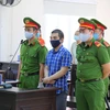Bị cáo Trương Dương tại phiên tòa sáng ngày 21/4/2020. (Ảnh: Nguyễn Văn Việt/TTXVN)