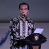 Tổng thống Indonesia Joko Widodo phát biểu tại một sự kiện trên đảo Bali. (Ảnh: AFP/TTXVN)