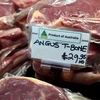 Thịt bò được bày bán tại một cửa hàng ở Melbourne, Australia ngày 12/5/2020. (Ảnh: AFP/TTXVN)