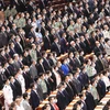 Các đại biểu tham dự Kỳ họp lần thứ 3, khóa XIII Hội nghị Chính trị Hiệp thương Nhân dân toàn quốc Trung Quốc (Chính Hiệp) tại Bắc Kinh, Trung Quốc ngày 21/5/2020. (Ảnh: THX/TTXVN)