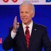 Cựu Phó Tổng thống Mỹ Joe Biden phát biểu trong cuộc tranh luận trực tiếp trên truyền hình ở Washington, DC ngày 15/3/2020. (Ảnh: AFP/TTXVN)