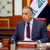Thủ tướng Iraq Mustafa al-Kadhimi tại cuộc họp nội các ở Baghdad, Iraq, ngày 9/5/2020. (Ảnh: AFP/TTXVN)