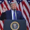 Tổng thống Mỹ Donald Trump phát biểu tại Washington, DC, Mỹ ngày 1/6/2020. (Ảnh: AFP/TTXVN)