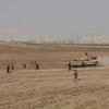 Binh sỹ Thổ Nhĩ Kỳ tham gia một cuộc tập trận gần cửa khẩu Habur, giáp giới với Iraq. (Ảnh: AFP/TTXVN)