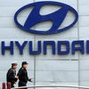 Biểu tượng Hyundai tại trụ sở của tập đoàn này ở Seoul, Hàn Quốc. (Ảnh: AFP/TTXVN)