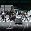 Giao thông trên đường phố thủ đô Tokyo ngày 18/5/2020. (Ảnh: AFP/TTXVN)