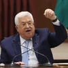 Tổng thống Palestine Mahmoud Abbas phát biểu tại cuộc họp ở thành phố Ramallah, Bờ Tây ngày 19/5/2020. (Ảnh: AFP/TTXVN)