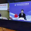 Trưởng Ban Liên lạc Đối ngoại Trung ương Đảng Cộng sản Trung Quốc, Tống Đào phát biểu tại đầu cầu Trung Quốc. (Ảnh: Dương Giang/TTXVN)