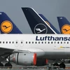 Máy bay của hãng hàng không Lufthansa tại sân bay Franz-Josef-Strauss ở Munich, Đức. (Ảnh: AFP/TTXVN)