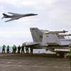 Máy bay ném bom chiến lược B-1 của Mỹ tham gia cuộc tập trận. (Nguồn: othjournal.com)