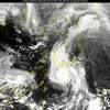 Hình ảnh vệ tinh ngày 6/9 về cơn bão Haishen đang hướng tới Hàn Quốc. (Nguồn: Yonhap)
