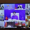 Chủ tịch Quốc hội Nguyễn Thị Kim Ngân, Chủ tịch AIPA-41 phát biểu tại cuộc Đối thoại giữa các Nhà lãnh đạo ASEAN và AIPA dưới hình thức trực tuyến, trong khuôn khổ Hội nghị Cấp cao ASEAN 36, tại Hà Nội, chiều 26/6/2020. (Nguồn: TTXVN)
