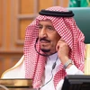 Quốc vương Saudi Arabia Salman bin Abdulaziz al Saud tại một hội nghị ở Riyadh ngày 26/3/2020. (Ảnh: THX/TTXVN)