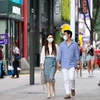 Người dân đeo khẩu trang phòng lây nhiễm COVID-19 tại Seoul, Hàn Quốc, ngày 5/9/2020. (Ảnh: THX/TTXVN)