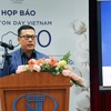  Ông Võ Mạnh Hùng, Trưởng đại diện CCI tại Việt Nam giới thiệu về Cotton Day Vietnam - Ngày hội ngành bông lớn nhất trong năm. (Ảnh: Mỹ Phương/TTXVN)