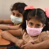 Trẻ em đeo khẩu trang phòng lây nhiễm COVID-19 tại Damascus, Syria, ngày 13/9/2020. (Ảnh: THX/TTXVN)