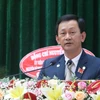 Ông Dương Văn Trang tái đắc cử Bí thư Tỉnh ủy Kon Tum nhiệm kỳ 2020-2025. (Ảnh: Cao Nguyên/TTXVN)
