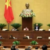 Phó Chủ tịch Quốc hội Uông Chu Lưu điều hành phiên họp. (Ảnh: Lâm Khánh/TTXVN)
