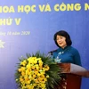 Phó Chủ tịch nước Đặng Thị Ngọc Thịnh phát biểu tại Đại hội. (Ảnh: Anh Tuấn/TTXVN)