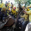 Vụ lở đất khiến hơn 30 người bị chôn vùi. (Nguồn: Reuters)