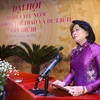Phó Chủ tịch nước Đặng Thị Ngọc Thịnh phát biểu tại đại hội. (Ảnh: Thanh Tùng/TTXVN)